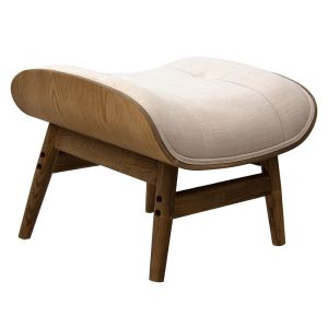 Кресло Relax Mirto от масивно дърво и бежова текстилна дамаска 80x80x96,5cm