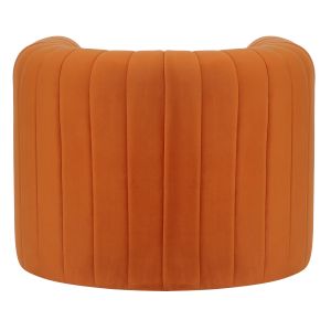 Armchair Riker velvet orange metal frame 92x74x69 Hm9682,05
