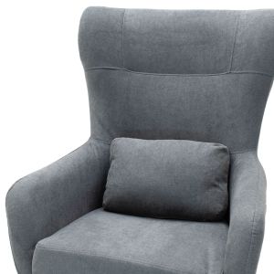 Armchair Rimbo fabric, gray color