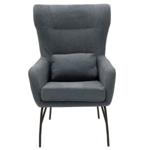 Armchair Rimbo fabric, gray color