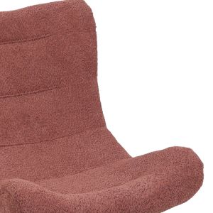 Кресло Silla от букле в прашно розово 97x80x100см