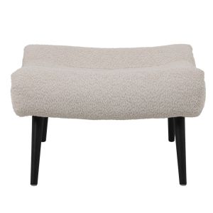 Кресло Silla от букле с табуретка в бежов цвят 97x80x100см