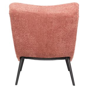 Vienna Swing Chair Brym Hm9605,02 pink boucle-with black wooden legs 97x80x100hcm