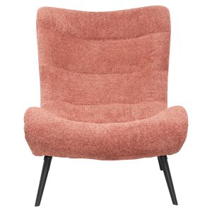 Vienna Swing Chair Brym Hm9605,02 pink boucle-with black wooden legs 97x80x100hcm