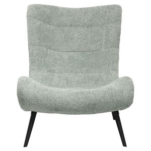 Vienna Swing Chair Brym Hm9605,05 Boucle pistachio color-with black wooden legs 97x80x100hcm