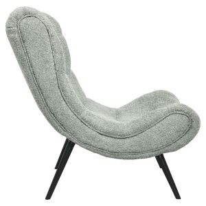 Vienna Swing Chair Brym Hm9605,05 Boucle pistachio color-with black wooden legs 97x80x100hcm
