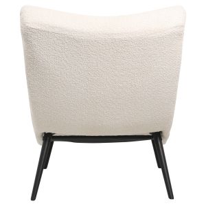 Vienna Swing Chair Brym Hm9605,06 boucle ecru color-with black wooden legs 97x80x100hcm
