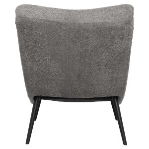 Vienna Swing Chair Brym Hm9605,11 grey boucle-with black wooden legs 97x80x100hcm