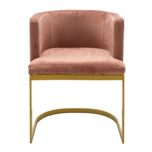 Viv Studio armchair plush ash rose gold base