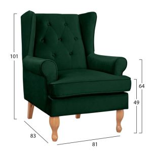 Armchair in Cyprus green Brandon Hm3073,13
