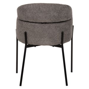 Armchair gray boucle with metal legs Wolf Hm8583,01 58x58x80cm