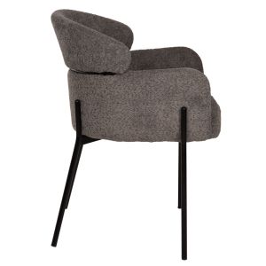 Armchair gray boucle with metal legs Wolf Hm8583,01 58x58x80cm