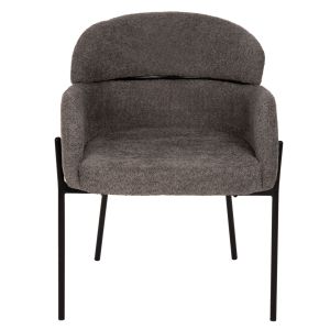 Armchair gray boucle with metal legs Wolf Hm8583,01 58x58x80cm