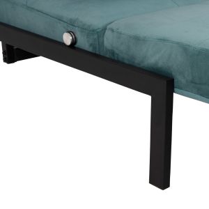 Armchair/folding bed Hm3078.15 turquoise velvet 95x92x66hcm