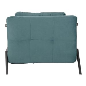 Armchair/folding bed Hm3078.15 turquoise velvet 95x92x66hcm