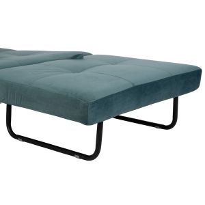 Armchair/folding bed Hm3078.15 turquoise velvet 95x92x66hcm