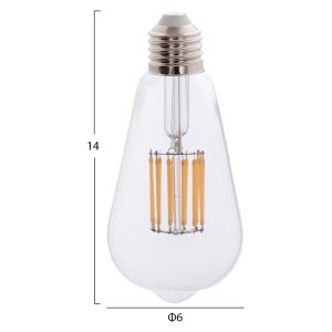 Led filament bulb 12w E27 3000k clear Hm4189,01