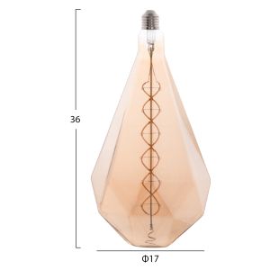 Led filament bulb 8w E27 3000k gold color Dimmable Hm4057