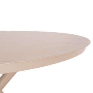 Кръгла алуминиева маса Higer Hm6290.04 капучино Φ126x74hcm.