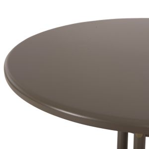 Round outdoor table metallic in champagne color D60x70hcm Hm5973,04 Lino
