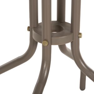 Round outdoor table metallic in champagne color D60x70hcm Hm5973,04 Lino