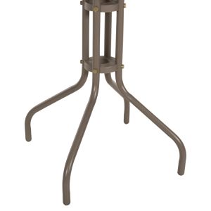 Round outdoor table metallic in champagne color D60x70hcm Hm5973,04 Lino