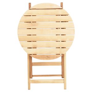 Round table Limnos, beech, impregnated Hm5653,02 D60x76cm