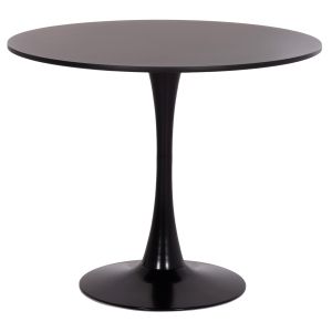 Round dining table Brolin Hm18141.02 Mdf surface - metal base - black Φ90x73cm.