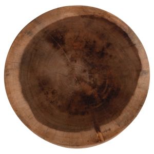 Кръгла маса-табуретка Febryn Hm18234.11 масивно дърво Suar в естествен цвят Φ35x45всм.
