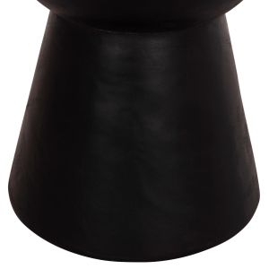 Round table-stool Mamba Hm9901.12 solid soar wood in black color Φ30x45cm.