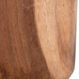 Кръгла маса-табуретка Tobi Hm9791.11 масивно дърво Suar - естествен цвят Φ39x42hсм.