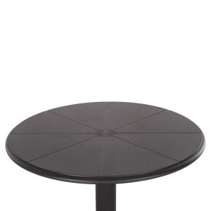 Кръгла полипропиленова маса Terrin ,12 черна Φ60x75hcm Hm6124