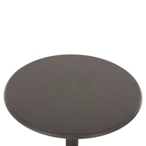 Кръгла полипропиленова маса Terrin маслиново зелено D60x75hcm Hm6124