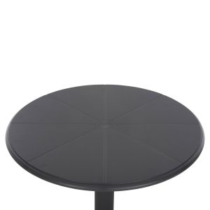 Кръгла полипропиленова маса Terrin сива D61x77hcm Hm6124