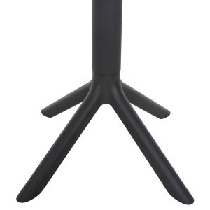 Кръгла полипропиленова маса Terrin сива D61x77hcm Hm6124