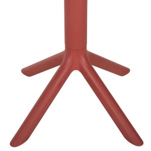 Кръгла полипропиленова маса Terrin червена D61x77hcm Hm6124