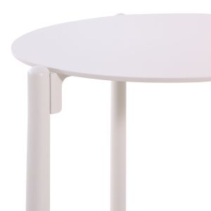 Round side table Deneris Sm6393.01 aluminum ivory color 45x45x47h