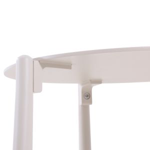 Round side table Deneris Sm6393.01 aluminum ivory color 45x45x47h