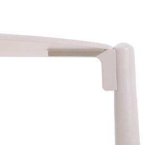 Round side table Deneris Sm6393.01 aluminum ivory color 45x45x47h