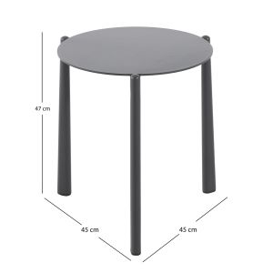 Round side table Deneris Sm6393.02 blue aluminum 45x45x47h