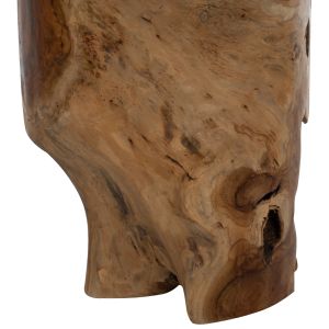 Кръгла помощна маса Naturally от масивно естествено тиково дърво D30x45hcmhm9350