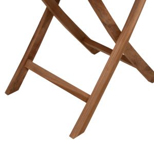 Round folding table Kendall Hm9543 made of solid teak wood in natural color, D106x73.5cm