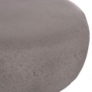 Кръгла табуретка Interon Santorini Hm18171.03 фибро цимент в сиво -- Φ34x39в см.