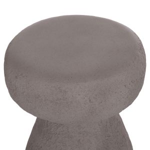 Кръгла табуретка Interon Santorini Hm18171.03 фибро цимент в сиво -- Φ34x39в см.