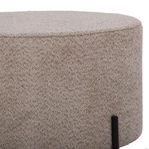 Round stool Kristal cappuccino color 60x40cm