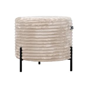 Round stool New Lux beige color 46x46x43cm