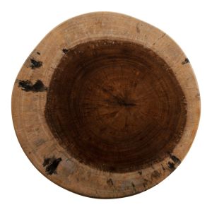 Round stool-table Febry Naturally Hm9753 solid wood in natural color with diameter D35x45cm