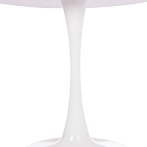 Round dining table Brolin Hm18141.01 Mdf board - metal base - white Φ90x73cm.