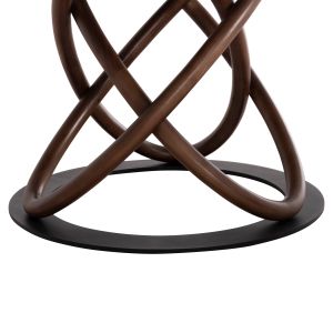 Round dining table Orbiter Sm18100 ceramic legs made of ash, walnut Φ120x78hcm