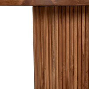Round dining table Roder Hm9896 teak - top 3 cm thick - Φ130x79.5hcm.